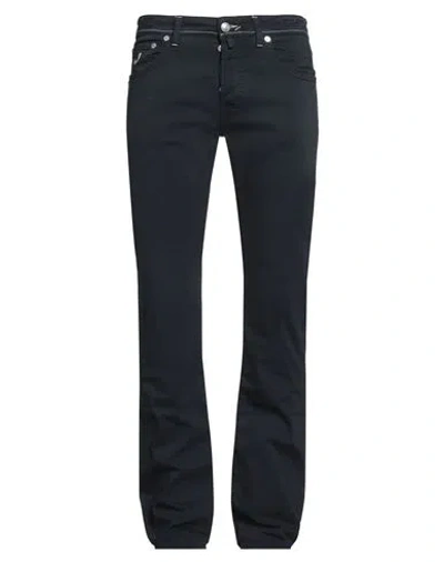 Jacob Cohёn Man Pants Midnight Blue Size 33 Cotton, Elastane In Black