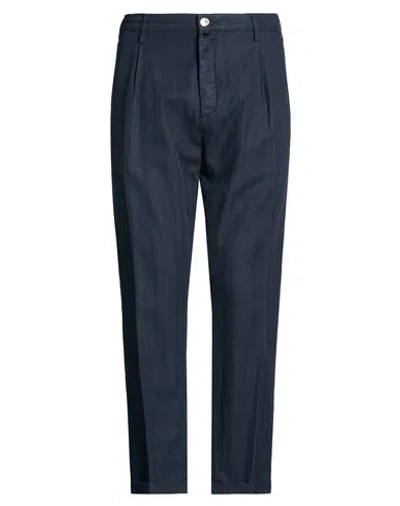 Jacob Cohёn Man Pants Midnight Blue Size 33 Cotton, Linen, Elastane