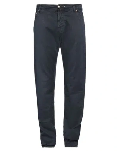 Jacob Cohёn Man Pants Midnight Blue Size 42 Cotton, Elastane In Blue