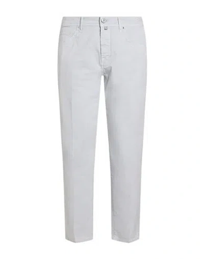 Jacob Cohёn Man Pants Midnight Blue Size L Cotton, Elastane In White