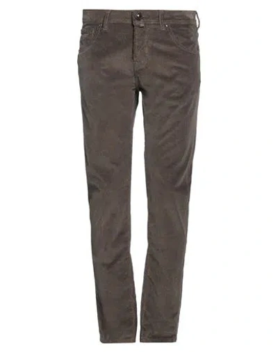 Jacob Cohёn Man Pants Military Green Size 31 Cotton, Modacrylic, Elastane In Brown