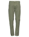 Jacob Cohёn Man Pants Military Green Size 32 Cotton, Elastane In Green