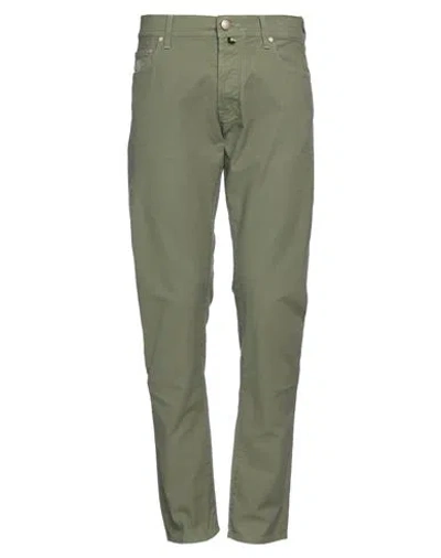 Jacob Cohёn Man Pants Military Green Size 32 Cotton, Elastane