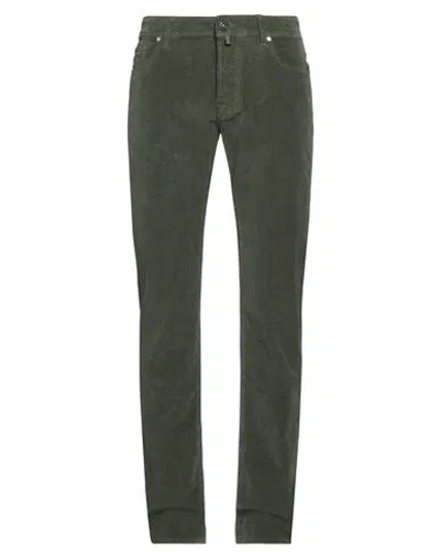 Jacob Cohёn Man Pants Military Green Size 34 Cotton, Elastane