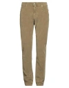 Jacob Cohёn Man Pants Military Green Size 34 Cotton, Elastane In Brown