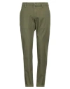 Jacob Cohёn Man Pants Military Green Size 34 Cotton, Linen, Elastane, Polyester