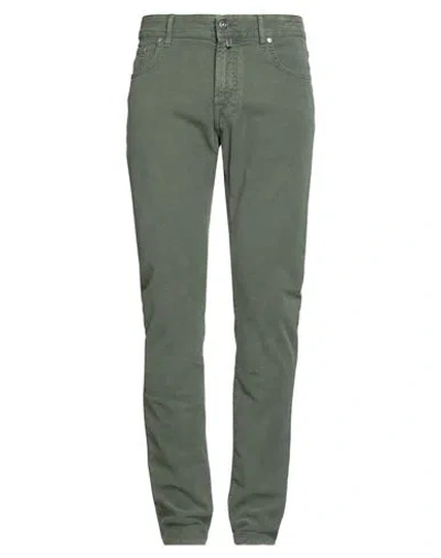 Jacob Cohёn Man Pants Military Green Size 35 Cotton, Elastane