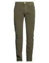 Jacob Cohёn Man Pants Military Green Size 35 Cotton, Elastane