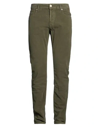 Jacob Cohёn Man Pants Military Green Size 35 Cotton, Elastane