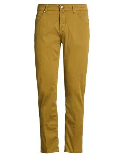Jacob Cohёn Man Pants Military Green Size 35 Cotton, Lyocell, Elastane, Polyester In Brown