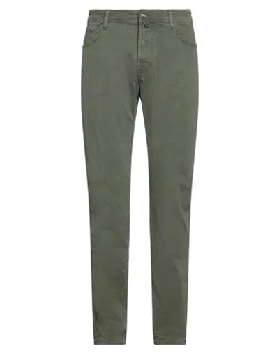 Jacob Cohёn Man Pants Military Green Size 40 Cotton, Elastane, Polyester