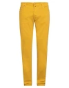 Jacob Cohёn Man Pants Mustard Size 32 Cotton, Elastane In Yellow