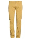 Jacob Cohёn Man Pants Mustard Size 35 Cotton, Elastane, Polyester In Yellow