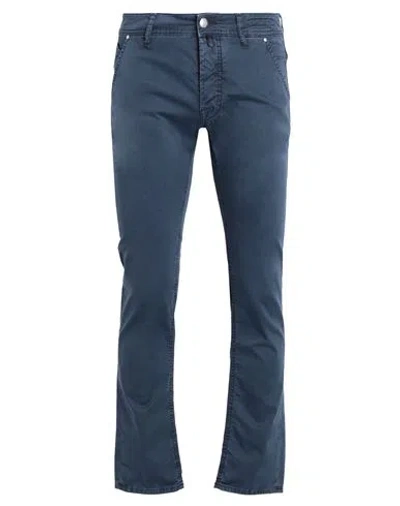 Jacob Cohёn Man Pants Navy Blue Size 32 Cotton, Elastane