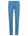 Jacob Cohёn Man Pants Navy Size 30 Cotton, Lyocell, Elastane In Navy Blue