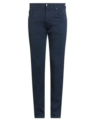 Jacob Cohёn Man Pants Navy Size 31 Virgin Wool, Elastane In Blue
