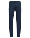 Jacob Cohёn Man Pants Navy Size 32 Cotton, Linen, Elastane, Polyester In Navy