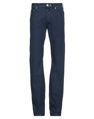 Jacob Cohёn Man Pants Navy Size 33 Cotton, Elastane In Blue