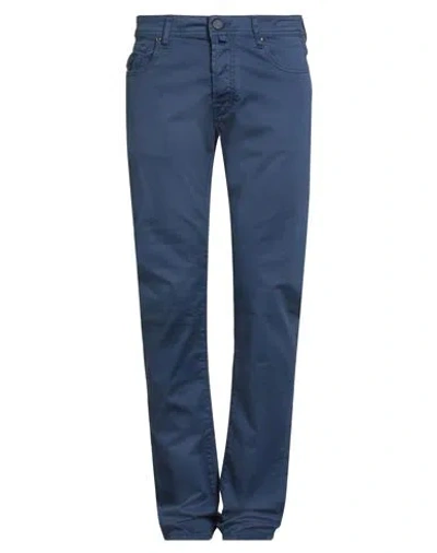Jacob Cohёn Man Pants Navy Size 33 Cotton, Lyocell, Elastane In Blue