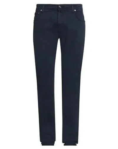 Jacob Cohёn Man Pants Navy Size 35 Cotton, Elastane