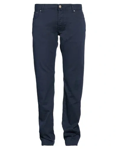 Jacob Cohёn Man Pants Navy Size 38 Cotton, Lyocell, Elastane In Blue