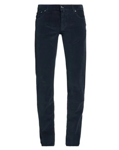 Jacob Cohёn Man Pants Navy Size 40 Cotton, Elastane, Polyester In Blue