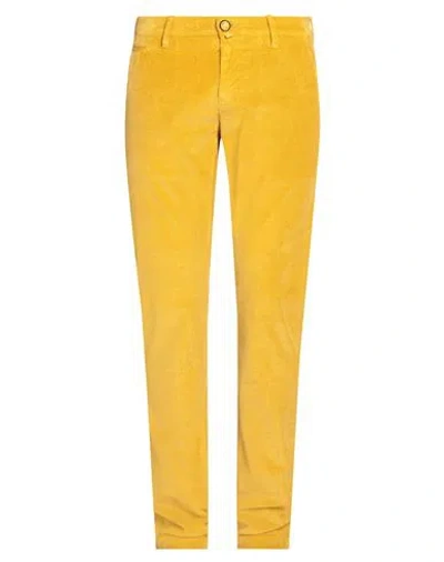 Jacob Cohёn Man Pants Ocher Size 33 Cotton, Modal, Elastane, Polyester In Yellow