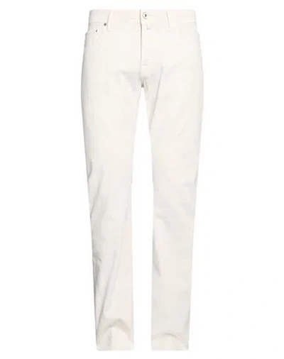 Jacob Cohёn Man Pants Off White Size 34 Cotton, Elastane