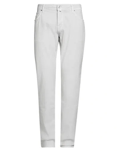 Jacob Cohёn Man Pants Off White Size 35 Cotton, Elastane