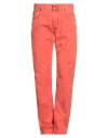 Jacob Cohёn Man Pants Orange Size 33 Cotton