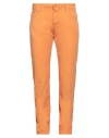 Shop Jacob Cohёn Man Pants Orange Size 35 Cotton, Elastane