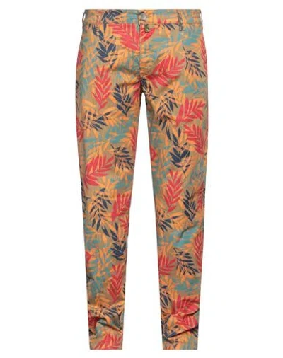 Jacob Cohёn Man Pants Orange Size 37 Cotton, Elastane