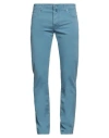 Jacob Cohёn Man Pants Pastel Blue Size 32 Cotton, Elastane, Polyester In Blue