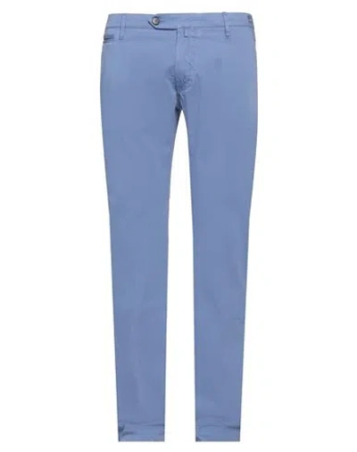 Jacob Cohёn Man Pants Pastel Blue Size 34 Cotton, Elastane In Purple