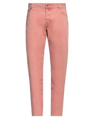 Jacob Cohёn Man Pants Antique Rose Size 31 Cotton, Elastane In Pink