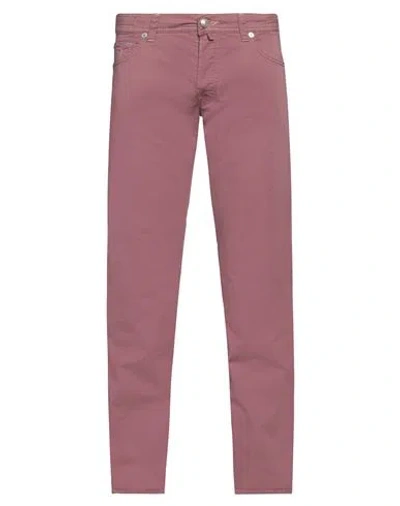Jacob Cohёn Man Pants Antique Rose Size 33 Cotton, Elastane In Pink