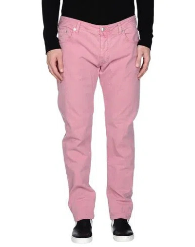 Jacob Cohёn Man Pants Pastel Pink Size 32 Cotton, Elastane