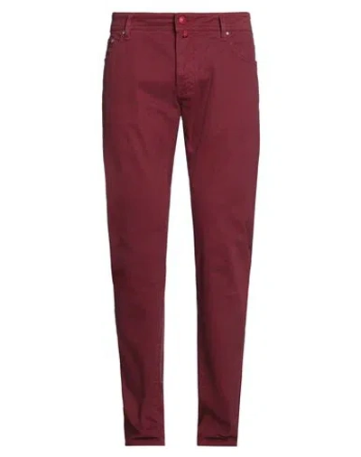 Jacob Cohёn Man Pants Red Size 31 Cotton, Elastane