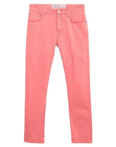 Jacob Cohёn Man Pants Red Size 35 Cotton, Elastane