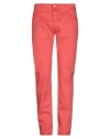 Jacob Cohёn Man Pants Rust Size 31 Cotton, Elastane In Red