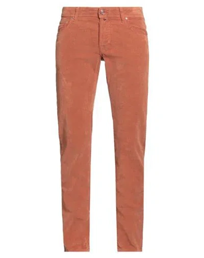 Jacob Cohёn Man Pants Rust Size 32 Cotton, Elastane, Polyester