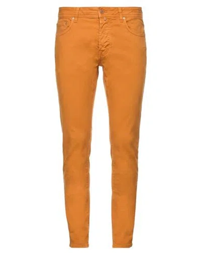Jacob Cohёn Man Pants Rust Size 34 Cotton, Elastane In Red