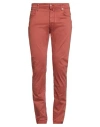 Jacob Cohёn Man Pants Rust Size 35 Modal, Cotton, Elastane, Polyester