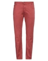 Jacob Cohёn Man Pants Rust Size 31 Cotton, Lyocell, Elastane, Polyester In Red
