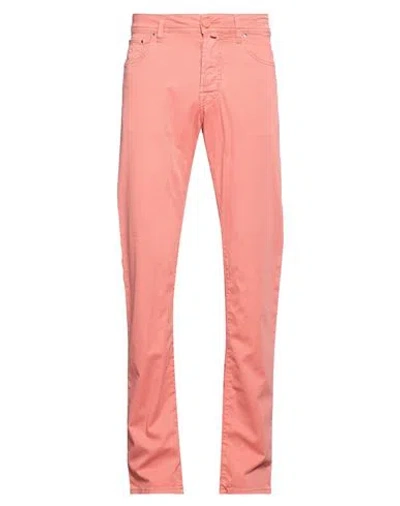 Jacob Cohёn Man Pants Salmon Pink Size 31 Cotton, Lyocell, Elastane, Polyester