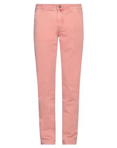 Jacob Cohёn Man Pants Salmon Pink Size 34 Cotton, Elastane