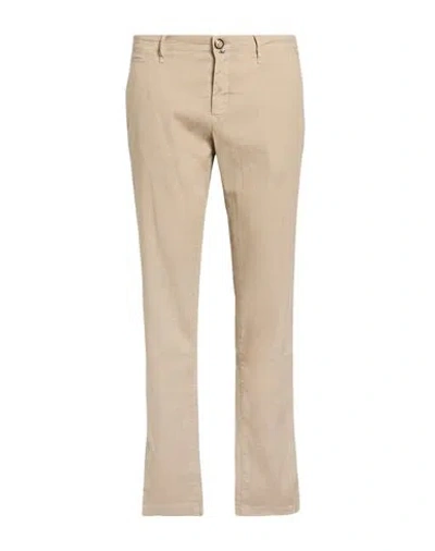 Jacob Cohёn Man Pants Sand Size 30 Linen, Cotton, Elastane In Beige