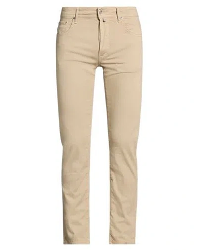 Jacob Cohёn Man Pants Sand Size 32 Cotton, Elastane, Polyester In Nude