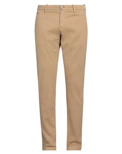 Jacob Cohёn Man Pants Sand Size 35 Cotton, Elastane, Polyester In Neutral