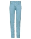 Jacob Cohёn Man Pants Sky Blue Size 31 Cotton, Elastane